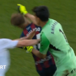 'Complete loss of control' - keeper punches player after being sent off