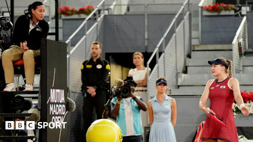 Electronic line-calling in Madrid wrong - Rybakina