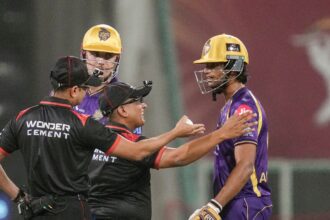 Angkrish Raghuvanshi fined after angry reaction to controversial LSG dismissal
