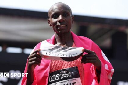 Lighter than a bar of soap - the shoes worn to shatter marathon record