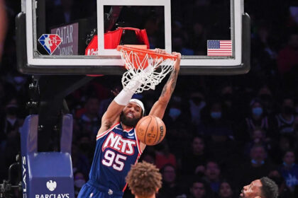 Brooklyn Nets jersey history No. 95 - DeAndre Bembry (2022-23)