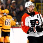 Penguins stave off elimination in Game 5 as postgame brawl erupts after late hit on Sidney Crosby