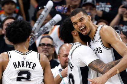 Wembanyama double-double helps Spurs clinch series