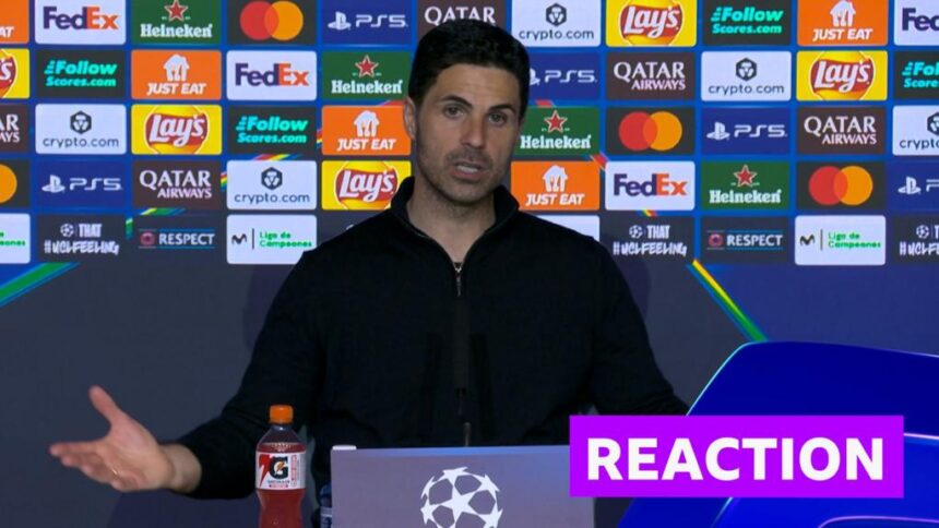 Arteta 'fuming' at overturned Eze penalty