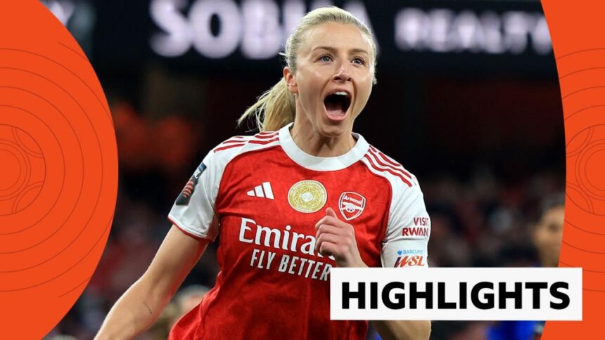 Arsenal hit seven to seal Leicester play-off fate