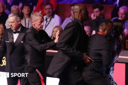 Spectator ejected after jumping Crucible barrier in final