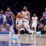 Red hot Knicks rout Sixers to take Game 1