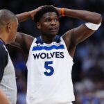 Anthony Edwards owns late-game errors after narrow Wolves win in Game 1
