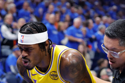 Jarred Vanderbilt will not return to Game 1 between Lakers and Thunder