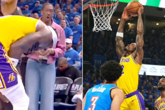 Lakers Player Suffers Gruesome Pinkie Injury After Getting Caught on Backboard