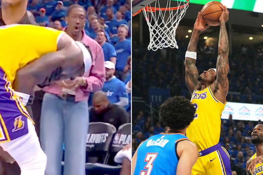 Lakers Player Suffers Gruesome Pinkie Injury After Getting Caught on Backboard
