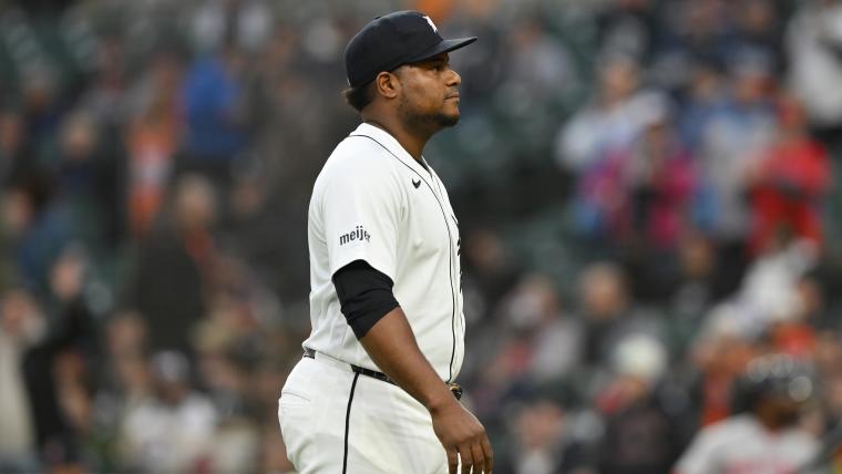 Tigers' Framber Valdez and A.J. Hinch suspended and fined for HBP incident