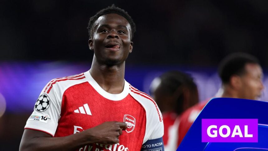 Saka reacts fastest to give Arsenal lead against Atletico Madrid