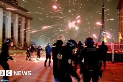 Paris disturbances and 127 arrests mar PSG's Champions League win