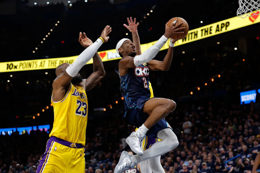 Player grades: Thunder survive SGA's struggles in 125-107 Game 2 win over Lakers