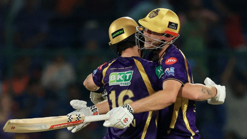 Brutal Allen hundred leads KKR to win over Delhi