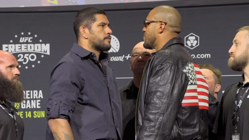 UFC White House video: Alex Pereira vs. Ciryl Gane interim title faceoff