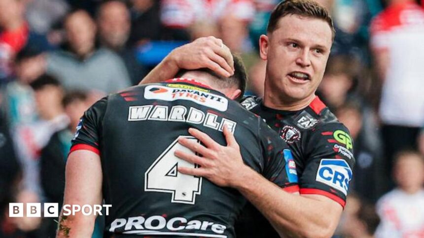 Six-try Wigan shut out St Helens to reach final