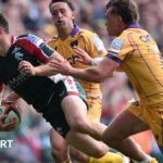 Leicester score six tries to beat leaders Northampton