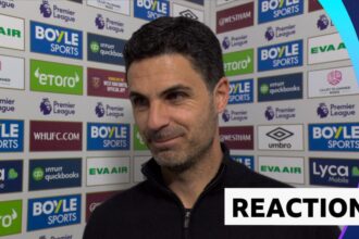 Arteta praises officials' 'courage' for overturning West Ham equaliser