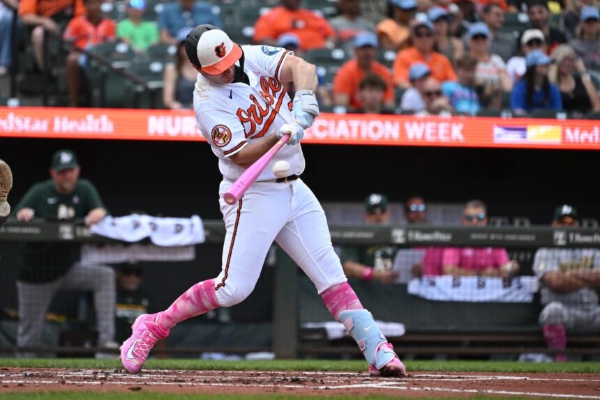 Orioles pitch well, drop Athletics to salvage finale of set
