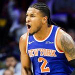 Knicks tie multiple NBA Playoffs records for three-pointers to sweep 76ers in Game 4