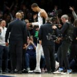 Spurs star Wembanyama ejected for elbowing Wolves' Reid