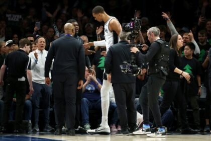 Spurs star Wembanyama ejected for elbowing Wolves' Reid