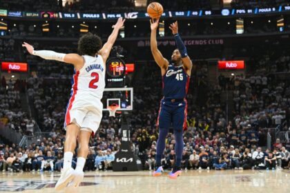 Mitchell magic as Cavs down Pistons to level series