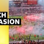 Slavia Prague punished for pitch invasion