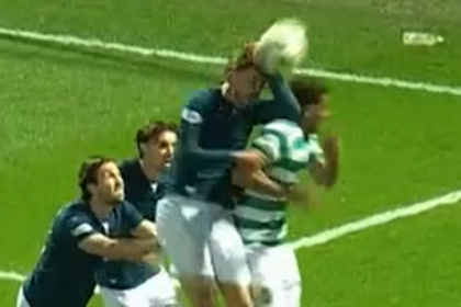 Penalty for this? Celtic and Hearts face title decider as McInnes slams 'disgusting' call