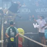 Italian Open match delayed by cup final fireworks