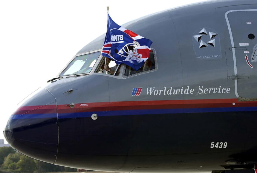 Where do New York Giants rank in travel miles for 2026 season?