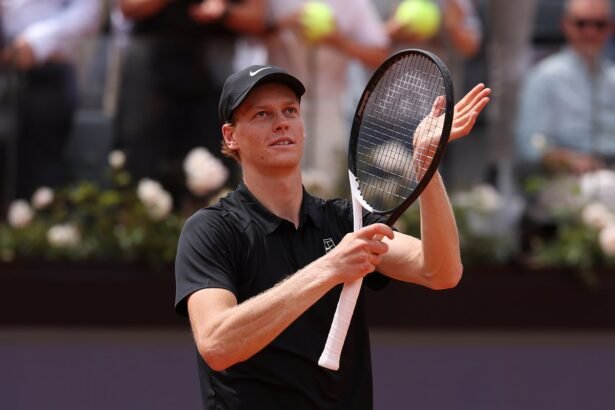 Jannik Sinner breaks Novak Djokovic record as he storms into Italian Open semi-finals