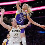 Sparks' Cameron Brink fires off explicit outburst after blocking Caitlin Clark's shot
