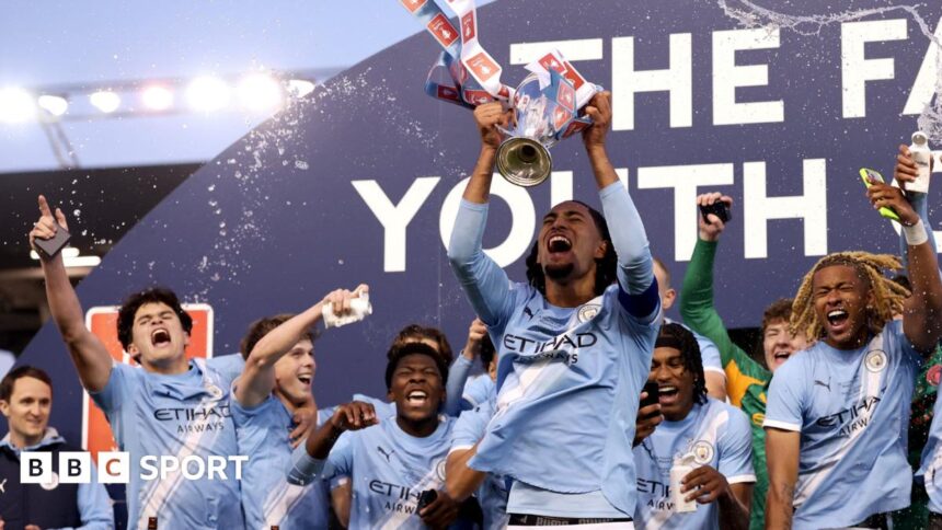 Man City beat rivals Man Utd 2-1 to win FA Youth Cup