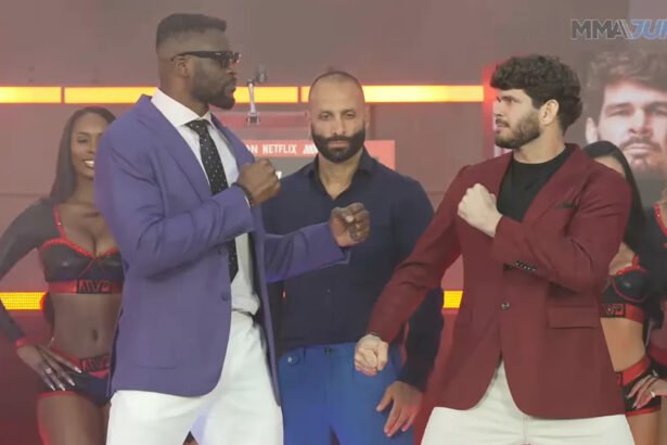 Video: Francis Ngannou vs. Philipe Lins final press conference faceoff