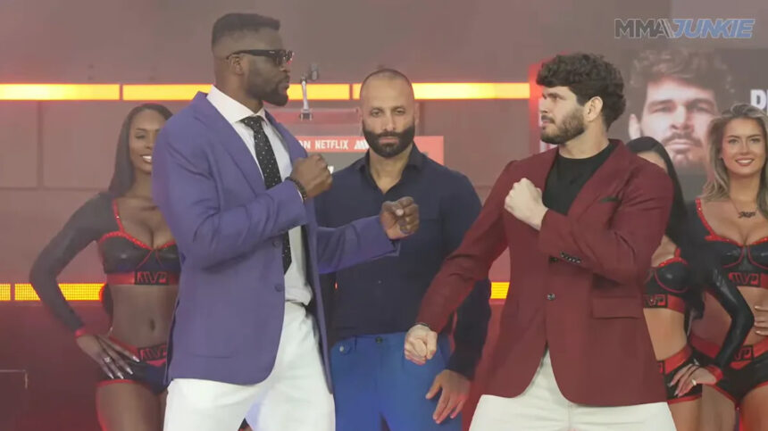 Video: Francis Ngannou vs. Philipe Lins final press conference faceoff